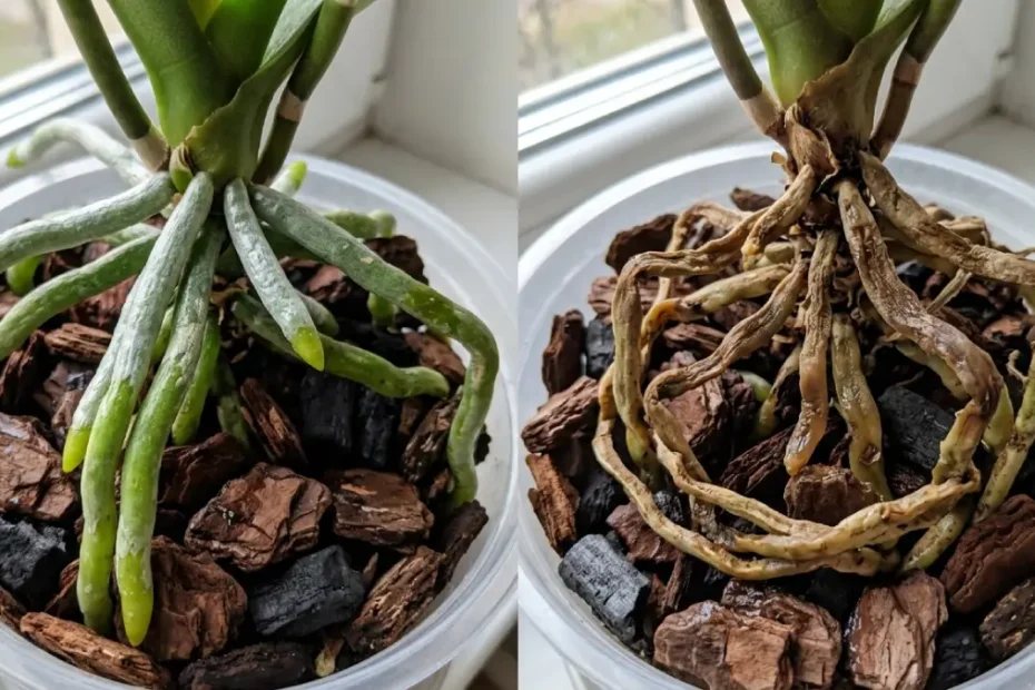 Como salvar orquídea com raiz podre